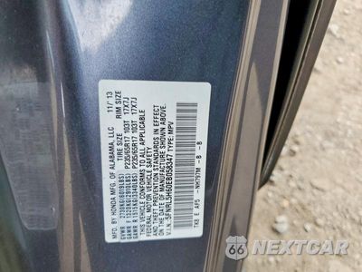 Zdjęcie 12 z 12 samochodu: 2014 HONDA ODYSSEY EXL VIN:5FNRL5H60EB058347 - miniatura