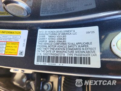 Zdjęcie 12 z 12 samochodu: 2025 HONDA ACCORD SE VIN:1HGCY1F4XSA073719 - miniatura