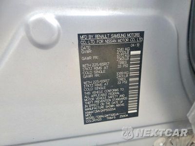 Zdjęcie 13 z 13 samochodu: 2019 NISSAN ROGUE SV VIN:KNMAT2MV2KP551554 - miniatura