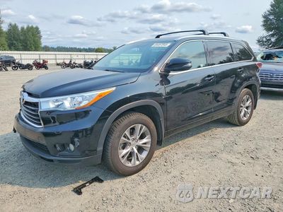 2015 TOYOTA HIGHLANDER XLE 5TDJKRFH0FS122881 - główne zdjęcie licytacji z USA - miniatura