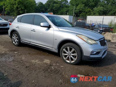 Czwarte zdjęcie samochodu z boku: 2017 INFINITI QX50 BASE VIN:JN1BJ0RP1HM383718 - miniatura