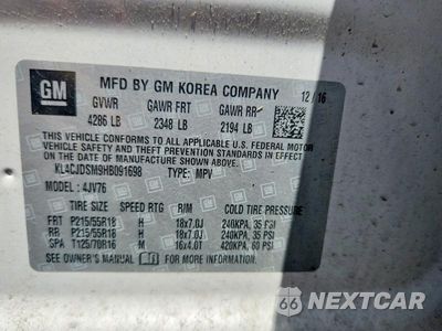 Zdjęcie 13 z 13 samochodu: 2017 BUICK ENCORE PREMIUM VIN:KL4CJDSM9HB091698 - miniatura