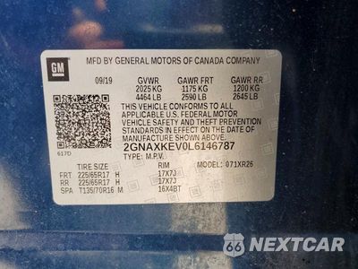 Zdjęcie 13 z 13 samochodu: 2020 CHEVROLET EQUINOX LT VIN:2GNAXKEV0L6146787 - miniatura