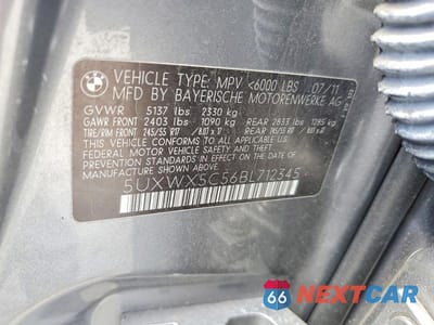 Zdjęcie 13 z 13 samochodu: 2011 BMW X3 XDRIVE28I VIN:5UXWX5C56BL712345 - miniatura