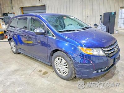 Czwarte zdjęcie samochodu z boku: 2014 HONDA ODYSSEY LX VIN:5FNRL5H20EB100125 - miniatura