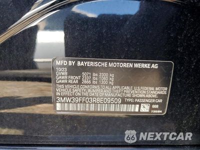 Zdjęcie 12 z 12 samochodu: 2024 BMW 330E VIN:3MW39FF03R8E09509 - miniatura