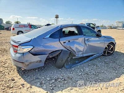 Trzecie zdjęcie samochodu z tyłu: 2021 HONDA ACCORD SPORT SE VIN:1HGCV1F41MA010018 - miniatura
