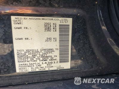 Zdjęcie 12 z 12 samochodu: 2018 NISSAN ALTIMA 3.5 SL VIN:1N4BL3AP5JC143612 - miniatura