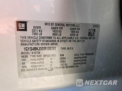 Zdjęcie 13 z 13 samochodu: 2016 CADILLAC ESCALADE LUXURY VIN:1GYS4BKJ3GR108787 - miniatura