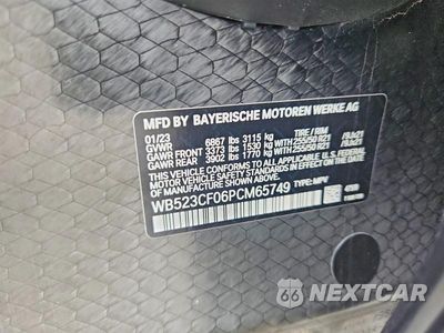 Zdjęcie 12 z 12 samochodu: 2023 BMW IX XDRIVE50 VIN:WB523CF06PCM65749 - miniatura