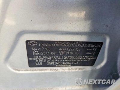 Zdjęcie 12 z 12 samochodu: 2006 HYUNDAI SONATA GLS VIN:5NPEU46C46H163393 - miniatura