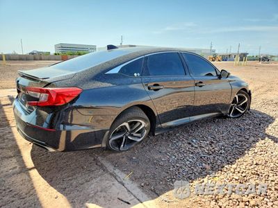 Trzecie zdjęcie samochodu z tyłu: 2020 HONDA ACCORD SPORT VIN:1HGCV1F33LA080805 - miniatura