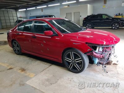 Czwarte zdjęcie samochodu z boku: 2016 HONDA ACCORD SPORT VIN:1HGCR2F53GA122617 - miniatura