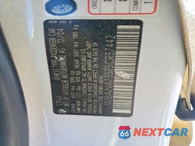 Zdjęcie 14 z 14 samochodu: 2005 BMW 530 I VIN:WBANA73575CR57442 - miniatura