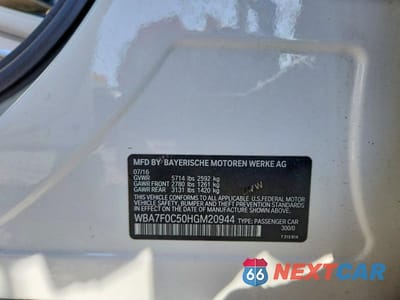 Zdjęcie 12 z 12 samochodu: 2017 BMW 750 I VIN:WBA7F0C50HGM20944 - miniatura