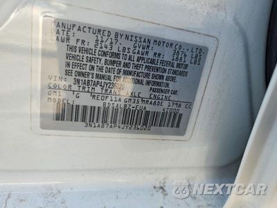 Zdjęcie 13 z 13 samochodu: 2018 NISSAN SENTRA S VIN:3N1AB7AP4JY236020 - miniatura
