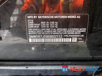 Zdjęcie 12 z 12 samochodu: 2019 BMW 330XI VIN:3MW5R7J59K8B02112 - miniatura
