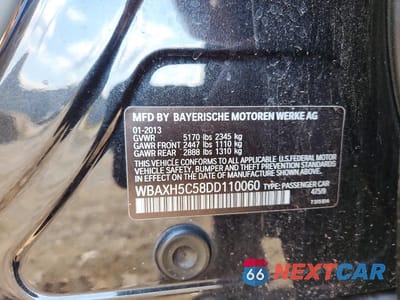 Zdjęcie 12 z 12 samochodu: 2013 BMW 528 XI VIN:WBAXH5C58DD110060 - miniatura