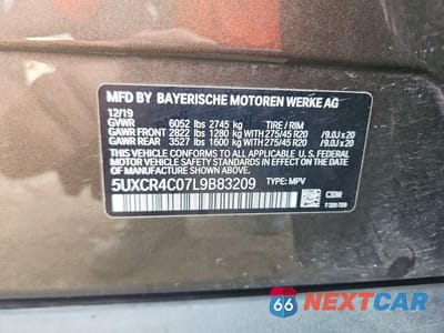 Zdjęcie 13 z 13 samochodu: 2020 BMW X5 SDRIVE 40I VIN:5UXCR4C07L9B83209 - miniatura
