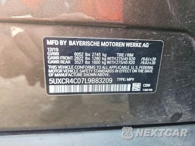 Zdjęcie 13 z 13 samochodu: 2020 BMW X5 SDRIVE 40I VIN:5UXCR4C07L9B83209 - miniatura