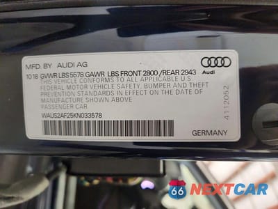 Zdjęcie 13 z 13 samochodu: 2019 AUDI A7 PRESTIGE VIN:WAUS2AF25KN033578 - miniatura