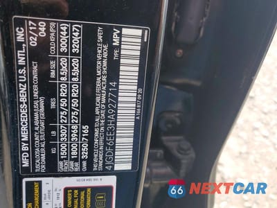 Zdjęcie 13 z 13 samochodu: 2017 MERCEDES-BENZ GLS 450 4MATIC VIN:4JGDF6EE3HA927714 - miniatura