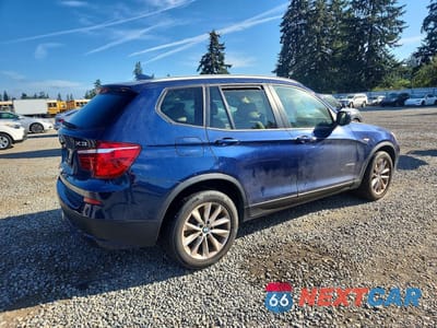Trzecie zdjęcie samochodu z tyłu: 2014 BMW X3 XDRIVE28I VIN:5UXWX9C54E0D13448 - miniatura