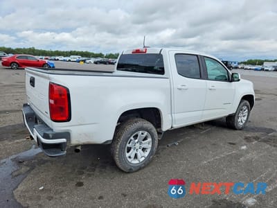 Trzecie zdjęcie samochodu z tyłu: 2021 CHEVROLET COLORADO LT VIN:1GCGSCEN6M1105950 - miniatura