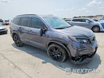 Czwarte zdjęcie samochodu z boku: 2021 HONDA PILOT SE VIN:5FNYF5H29MB034482 - miniatura