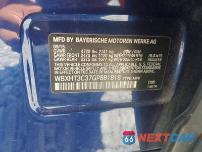 Zdjęcie 12 z 12 samochodu: 2016 BMW X1 XDRIVE28I VIN:WBXHT3C37GP881818 - miniatura