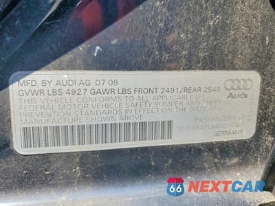 Zdjęcie 12 z 12 samochodu: 2010 AUDI A4 PREMIUM PLUS VIN:WAUFFAFL8AN014360 - miniatura