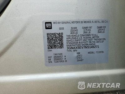 Zdjęcie 14 z 14 samochodu: 2022 CHEVROLET EQUINOX LS VIN:3GNAXSEV7NS149271 - miniatura