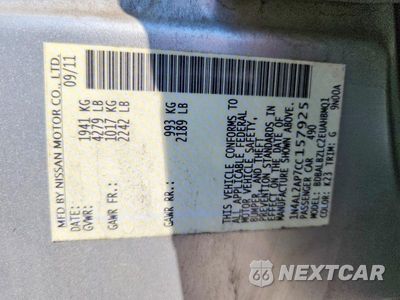 Zdjęcie 13 z 13 samochodu: 2012 NISSAN ALTIMA 2.5 VIN:1N4AL2AP7CC157925 - miniatura
