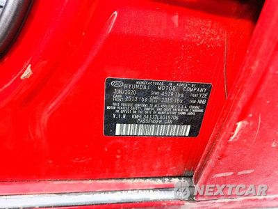 Zdjęcie 14 z 14 samochodu: 2020 HYUNDAI SONATA HYBRID SEL VIN:KMHL34JJ7LA015706 - miniatura
