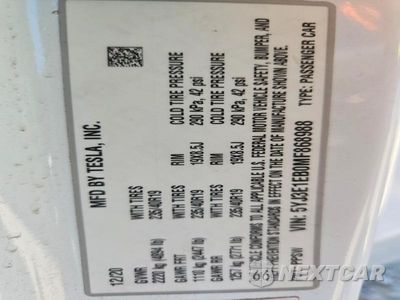 Zdjęcie 12 z 12 samochodu: 2021 TESLA MODEL 3 VIN:5YJ3E1EB0MF868988 - miniatura