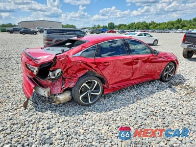 Trzecie zdjęcie samochodu z tyłu: 2021 HONDA ACCORD SPORT VIN:1HGCV1F36MA083571 - miniatura