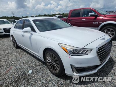 Czwarte zdjęcie samochodu z boku: 2017 GENESIS G90 PREMIUM VIN:KMHG34JA8HU027984 - miniatura