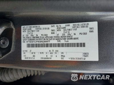 Zdjęcie 12 z 12 samochodu: 2016 FORD F150 SUPERCREW VIN:1FTEW1CP9GKE95977 - miniatura