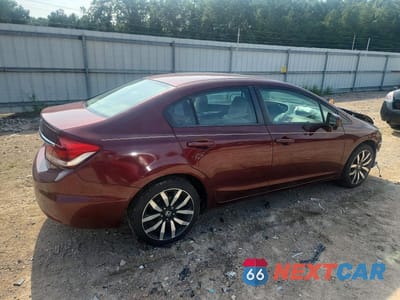 Trzecie zdjęcie samochodu z tyłu: 2015 HONDA CIVIC EXL VIN:2HGFB2F95FH522134 - miniatura