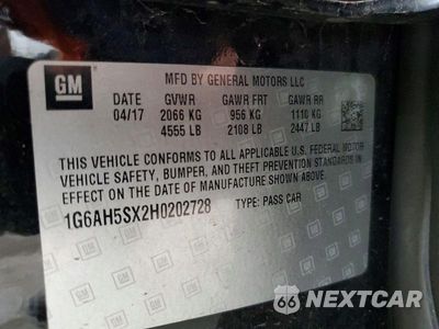 Zdjęcie 13 z 13 samochodu: 2017 CADILLAC ATS LUXURY VIN:1G6AH5SX2H0202728 - miniatura