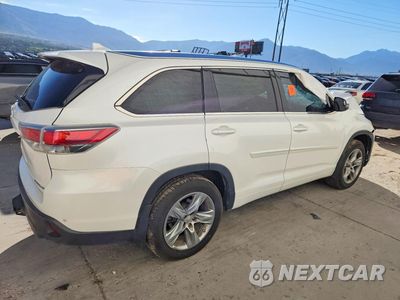 Trzecie zdjęcie samochodu z tyłu: 2014 TOYOTA HIGHLANDER LIMITED VIN:5TDDKRFH3ES069251 - miniatura