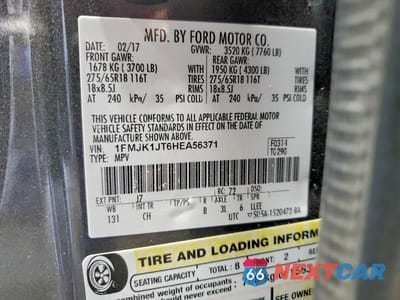 Zdjęcie 13 z 13 samochodu: 2017 FORD EXPEDITION EL XLT VIN:1FMJK1JT6HEA56371 - miniatura