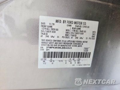 Zdjęcie 12 z 12 samochodu: 2020 FORD EDGE TITANIUM VIN:2FMPK4K98LBB42929 - miniatura