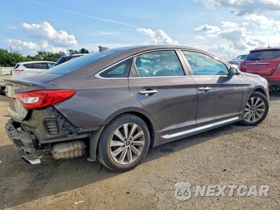 Trzecie zdjęcie samochodu z tyłu: 2017 HYUNDAI SONATA SPORT VIN:5NPE34AF4HH515704 - miniatura
