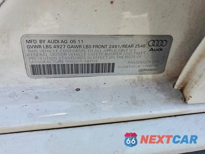 Zdjęcie 12 z 12 samochodu: 2012 AUDI A4 PREMIUM PLUS VIN:WAUFFAFL8CN000350 - miniatura