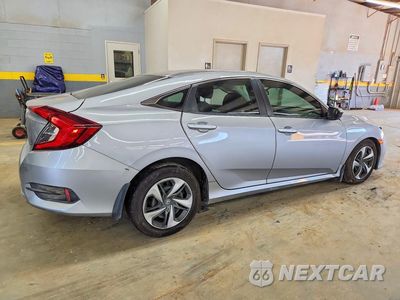 Trzecie zdjęcie samochodu z tyłu: 2019 HONDA CIVIC LX VIN:2HGFC2F68KH593938 - miniatura