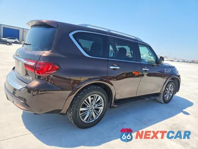 Trzecie zdjęcie samochodu z tyłu: 2018 INFINITI QX80 BASE VIN:JN8AZ2NF8J9662882 - miniatura