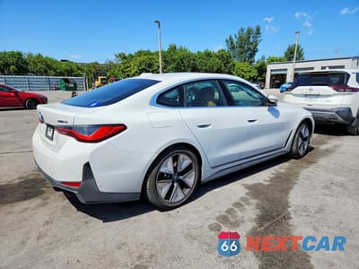Trzecie zdjęcie samochodu z tyłu: 2024 BMW I4 XDRIVE 40 VIN:WBY83FB02RFS44025 - miniatura