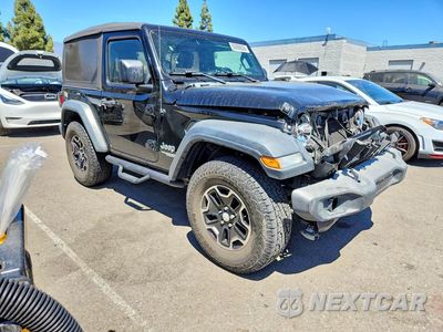 Czwarte zdjęcie samochodu z boku: 2018 JEEP WRANGLER SPORT VIN:1C4GJXAG2JW171847 - miniatura