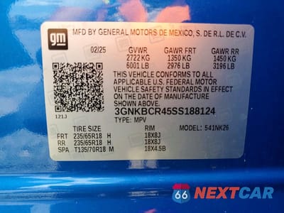 Zdjęcie 12 z 12 samochodu: 2025 CHEVROLET BLAZER 2LT VIN:3GNKBCR45SS188124 - miniatura